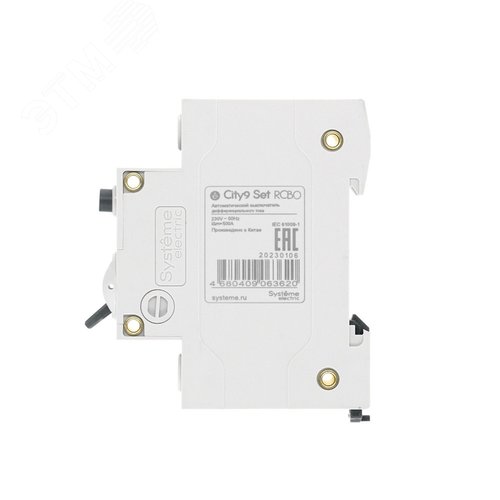 Выключатель автоматический дифференциального тока (АВДТ) 1P+N С 20А 4.5кА 30мА Тип-АС 230В City9 Set - фото 6