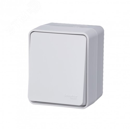 AtlasDesign Profi54 переключатель одноклавишный IP54 10 АХ, БЕЛЫЙ, Россия - фото 1