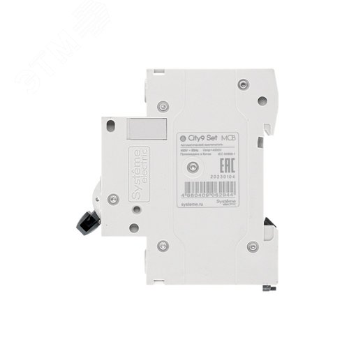 Выключатель автоматический двухполюсный 16А B 4.5kA 230В City9 Set - фото 4