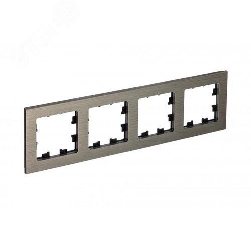 Рамка четырехпостовая ATLASDESIGN NATURE, МЕТАЛЛ ЛАТУНЬ - фото 1