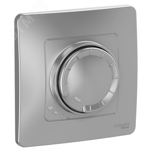 Изображение товара BLANCA скрытой установки светорегулятор (диммер) поворотно-нажимной 400вт, алюминий (шт)