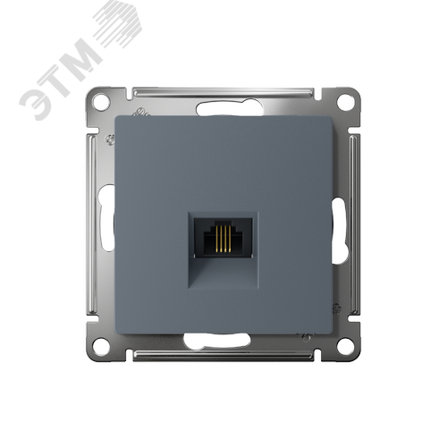Розетка ATLASDESIGN телефонная RJ11 механизм грифель - фото 2