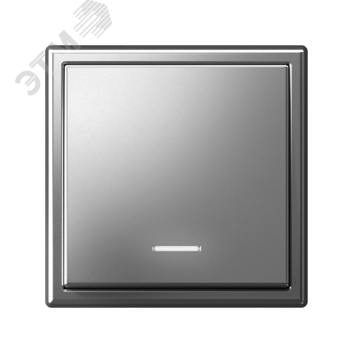 ARTGALLERY 1-клавишный выключатель с подсветкой, сх.1а, 10АХ, механизм, сталь - фото 5