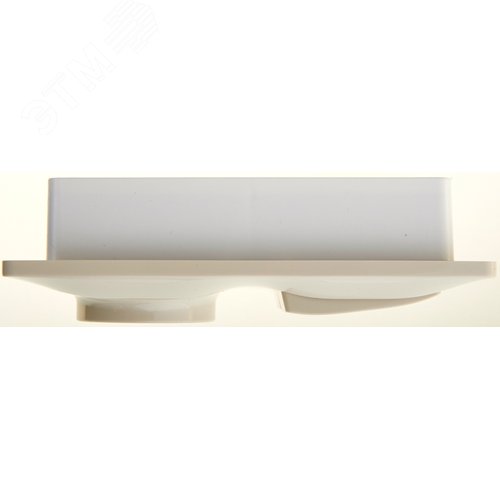 Блок: розетка с заземлением со шторками + выключатель двухклавишный с подсветкой бежевый - фото 4