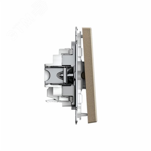 ARTGALLERY 1-клавишный ВЫКЛЮЧАТЕЛЬ, 10АХ, механизм, быстрозажимные клеммы, ШАМПАНЬ - фото 3