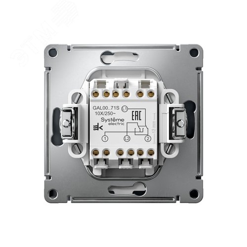 ARTGALLERY Перекрестный ПЕРЕКЛЮЧАТЕЛЬ, 10АХ, механизм, быстрозажимные клеммы, ГРИФЕЛЬ - фото 2