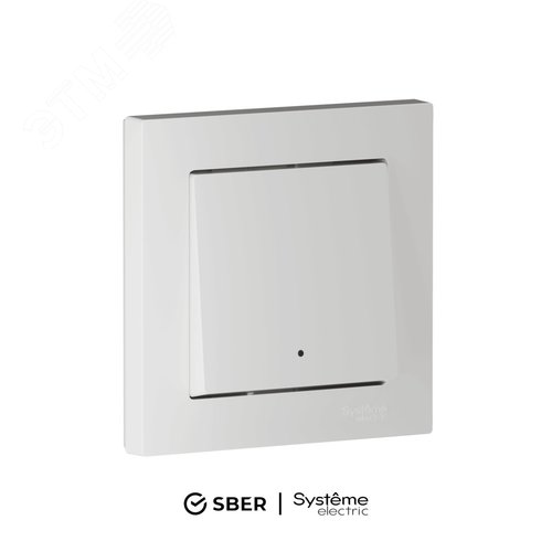 Изображение товара ATLASDESIGN SMART 1-кл. ВЫКЛЮЧАТЕЛЬ с подсв., Zigbee, сх.1, L+N, 10А, мех., БЕЛЫЙ (шт)