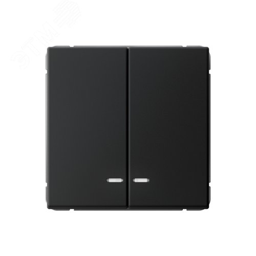 Изображение товара ARTGALLERY 2-клавишный ВЫКЛЮЧАТЕЛЬ с подсветкой, сх.5а, 10АХ, механизм, быстрозажимные клеммы, КАРБОН (шт)