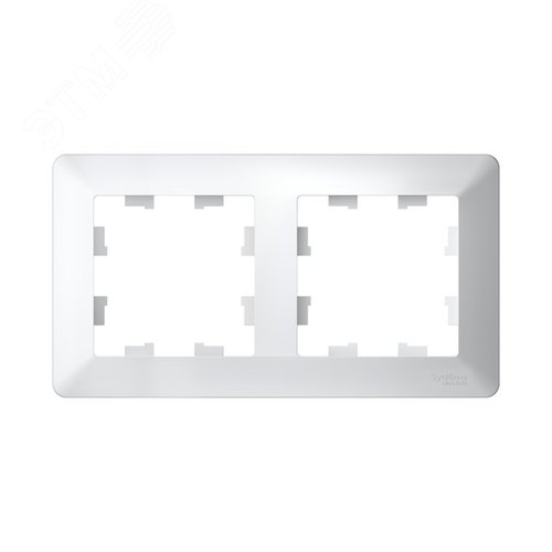 ATLASDESIGN AIR 2-постовая РАМКА, БЕЛЫЙ/дымчатый белый - фото 2