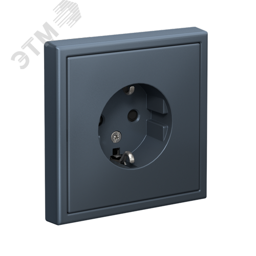 ARTGALLERY розетка с заземлением со шторками, 16А, механизм, грифель - фото 4