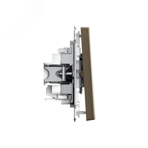 ARTGALLERY 2-клавишный ВЫКЛЮЧАТЕЛЬ, 10АХ, механизм, быстрозажимные клеммы, МОККО - фото 3