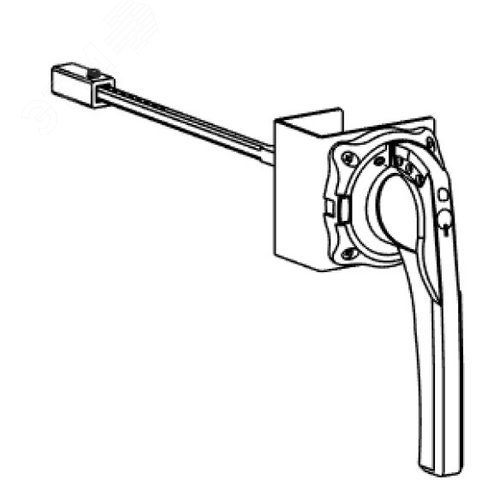 Изображение товара ВЫНОСНАЯ СТАНДАРТНАЯ ЧЁРНАЯ ПОВОРОТНАЯ РУКОЯТКА ДЛЯ БОКОВОЙ УСТАНОВКИ НА SD160-250 (шт)