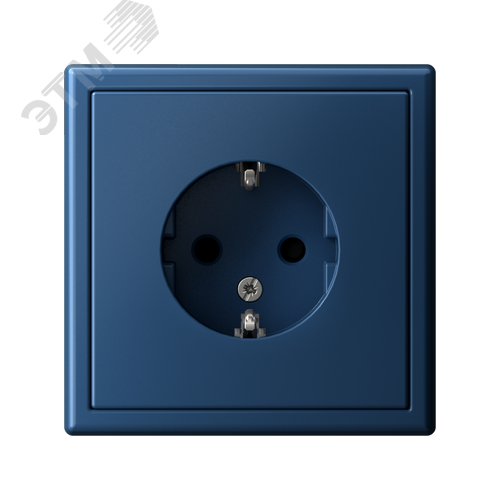 ARTGALLERY розетка с заземлением со шторками, 16А, механизм, аквамарин - фото 5