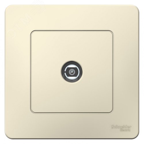 BLANCA скрытой установки коннектор тв, молочный - фото 3