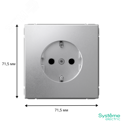 ARTGALLERY РОЗЕТКА с заземлением со шторками, 16А, механизм, быстрозажимные клеммы, алюминий - фото 10