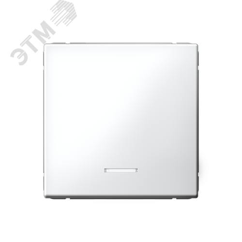 ARTGALLERY 1-клавишный ВЫКЛЮЧАТЕЛЬ КНОПОЧНЫЙ с подсв., 10А, механизм, БЕЛЫЙ - фото 1