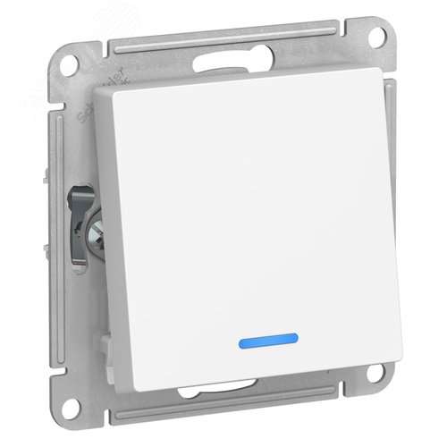 ATLASDESIGN 1-кл ПЕРЕКЛЮЧАТЕЛЬ с подсветкой, сх.6а, 10АХ, механизам, ЛОТОС - фото 1