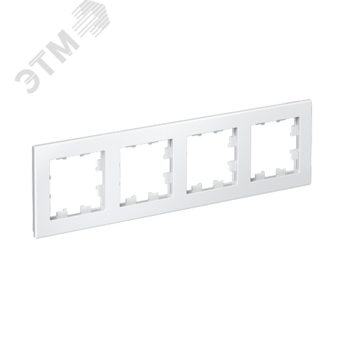 Изображение товара Рамка четырехпостовая ATLASDESIGN универсальная белый (шт)