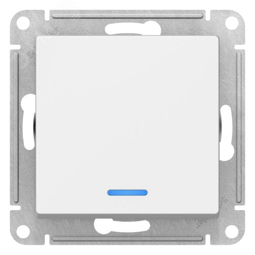 ATLASDESIGN 1-клавишный ВЫКЛЮЧАТЕЛЬ с подсветкой, сх.1а, 10АХ, механизм, ЛОТОС - фото 3