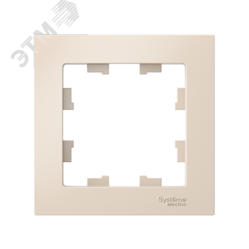 Рамка однопостовая ATLASDESIGN бежевый - фото 2