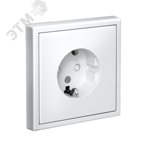 ARTGALLERY розетка с заземлением со шторками, 16А, механизм, белый - фото 4