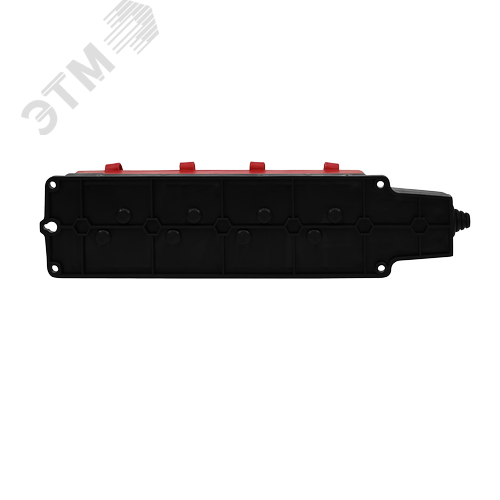 MultiSet Колодка 4х розетка 2К+З каучуковая 16А/250В IP44 Красная - фото 5