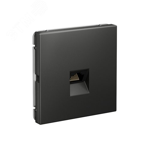 ARTGALLERY РОЗЕТКА компьютерная RJ45, кат. 5е, механизм, БАЗАЛЬТ - фото 2