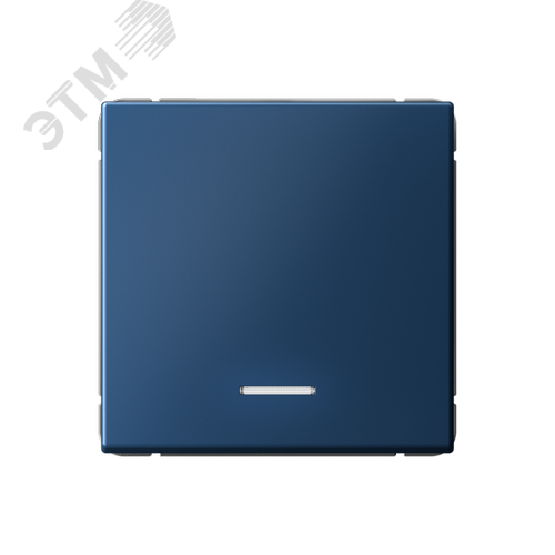 ARTGALLERY 1-клавишный ВЫКЛЮЧАТЕЛЬ КНОПОЧНЫЙ с подсв., 10А, механизм, АКВАМАРИН - фото 1