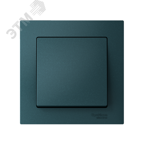 Выключатель одноклавишный ATLASDESIGN схема 1 10АХ в сборе изумруд - фото 2