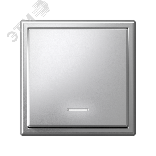 ARTGALLERY 1-клавишный выключатель с подсветкой, сх.1а, 10АХ, механизм, алюминий - фото 5