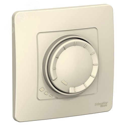 BLANCA скрытой установки светорегулятор (диммер) поворотно-нажимной 400вт, молочный - фото 1