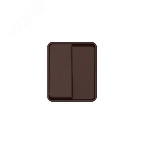 AtlasDesign PROFI IP54 О/У 2-клавишный ВЫКЛЮЧАТЕЛЬ 10 АХ, КОРИЧНЕВЫЙ - фото 3