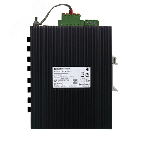 Коммутатор промышленный управляемый Ethernet L3, 8x10/100/1000BaseT, 8x100/1000/2500BaseX SFP - фото 3