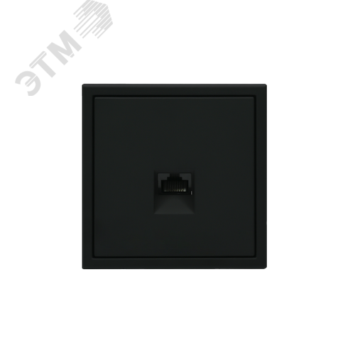 ARTGALLERY РОЗЕТКА компьютерная RJ45, кат. 5е, механизм, КАРБОН - фото 3