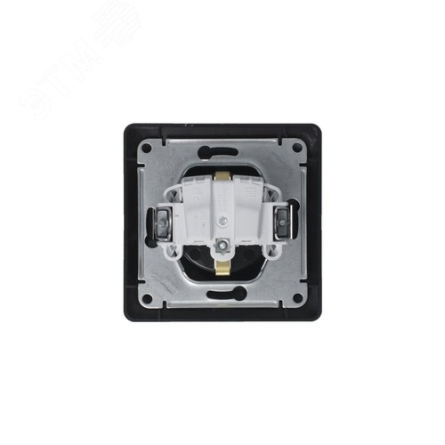 GLOSSA Розетка с заземлением антрацит в сборе - фото 6