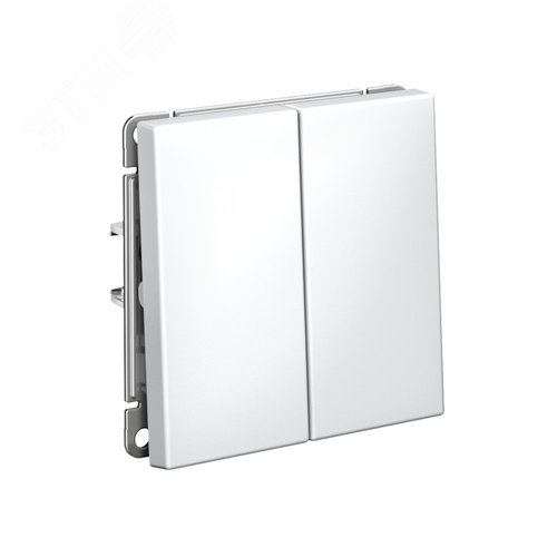 ARTGALLERY 2-клавишный ВЫКЛЮЧАТЕЛЬ КНОПОЧНЫЙ, сх.2, 10А, механизм, ЛОТОС - фото 2