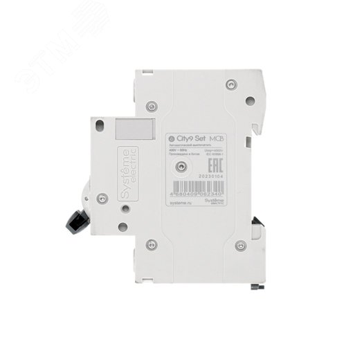 Выключатель автоматический двухполюсный 63А С 4.5kA 230В City9 Set - фото 6