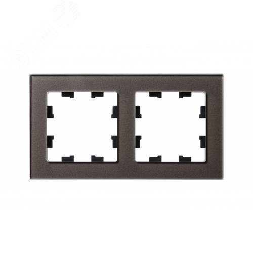 Рамка двухпостовая ATLASDESIGN NATURE, ОРГАНИЧЕСКОЕ СТЕКЛО МОККО - фото 4