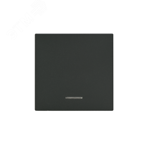 ARTGALLERY 1-клавишный ВЫКЛЮЧАТЕЛЬ КНОПОЧНЫЙ с подсв., 10А, механизм, БАЗАЛЬТ - фото 4