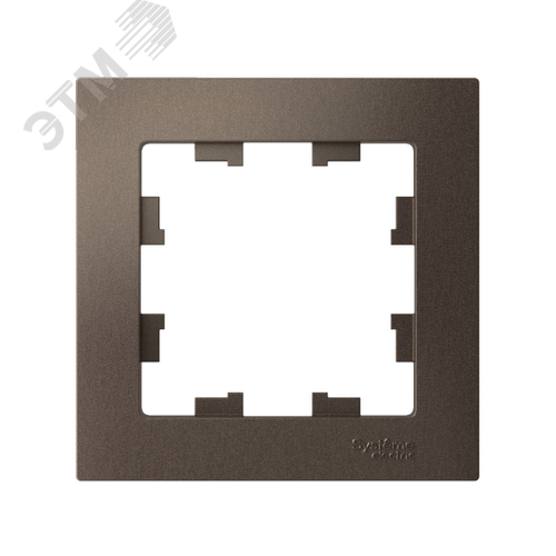 Рамка однопостовая ATLASDESIGN мокко - фото 2