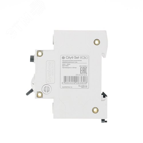 Выключатель автоматический дифференциального тока (АВДТ) 1P+N С 16А 4.5кА 30мА Тип-АС 230В City9 Set - фото 6