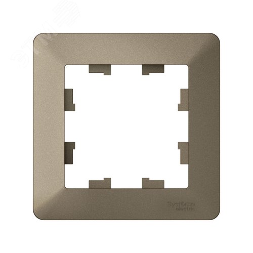 ATLASDESIGN AIR 1-постовая РАМКА, ШАМПАНЬ/дымчатый черный - фото 3