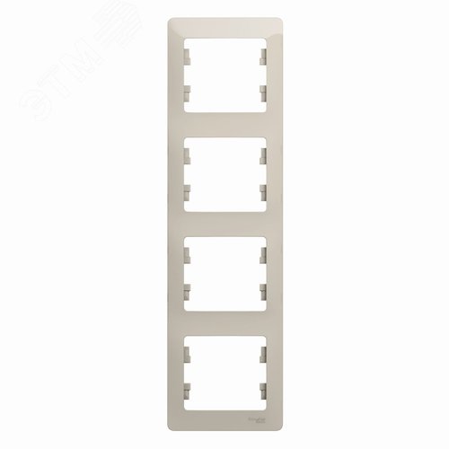 Изображение товара GLOSSA рамка 4-постовая вертикальная молочный (шт)