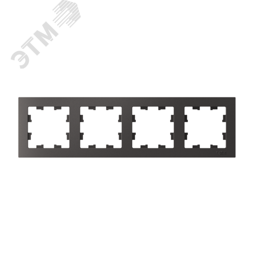 ATLASDESIGN 4-постовая РАМКА, универсальная, БАЗАЛЬТ - фото 3