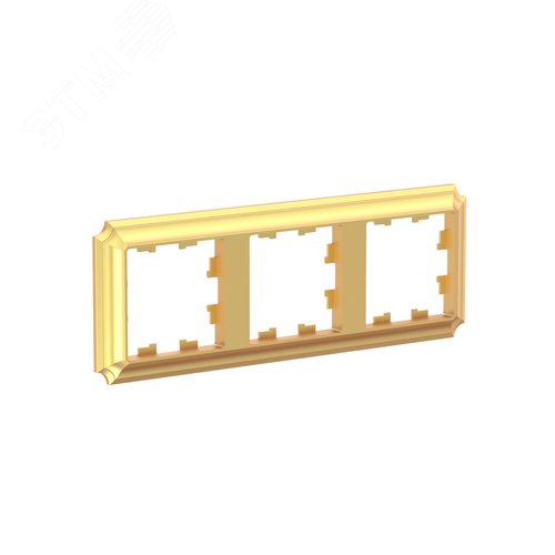 ATLASDESIGN ANTIQUE 3-постовая рамка, универсальная, ЗОЛОТО - фото 3