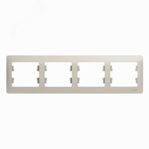 Изображение товара GLOSSA рамка 4-постовая горизонтальная молочный (шт)