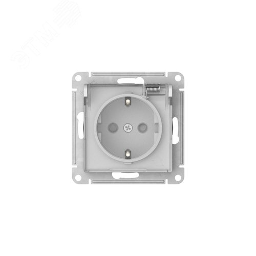 ATLASDESIGN AQUA РОЗЕТКА с заземлением со шторками с прозрачной крышкой ,16А, IP44, быстрозажимные клеммы,БЕЛЫЙ - фото 4