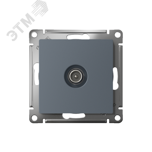 Розетка ATLASDESIGN TV проходная 4DB механизм грифель - фото 2