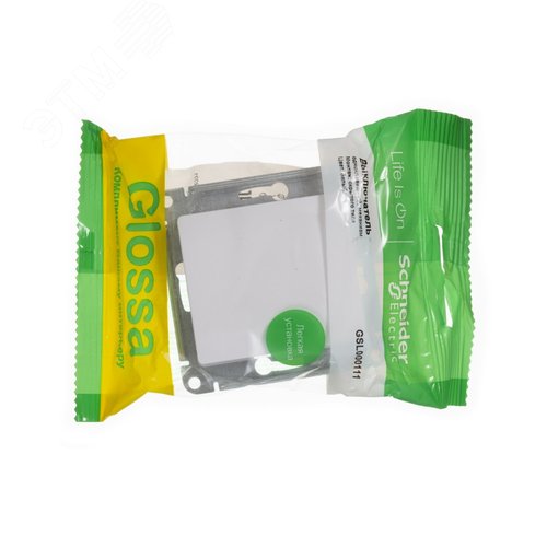 Выключатель одноклавишный, в рамку, белый схема 1 - фото 2