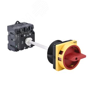 Изображение товара Выключатель-разъединитель 4P 40A IP20 С КРАСНОЙ ВЫНОСНОЙ РУКОЯТКОЙ НА ДИН-РЕЙКЕ/ПЛАТЬЕ С ЗАМКОМ (шт)